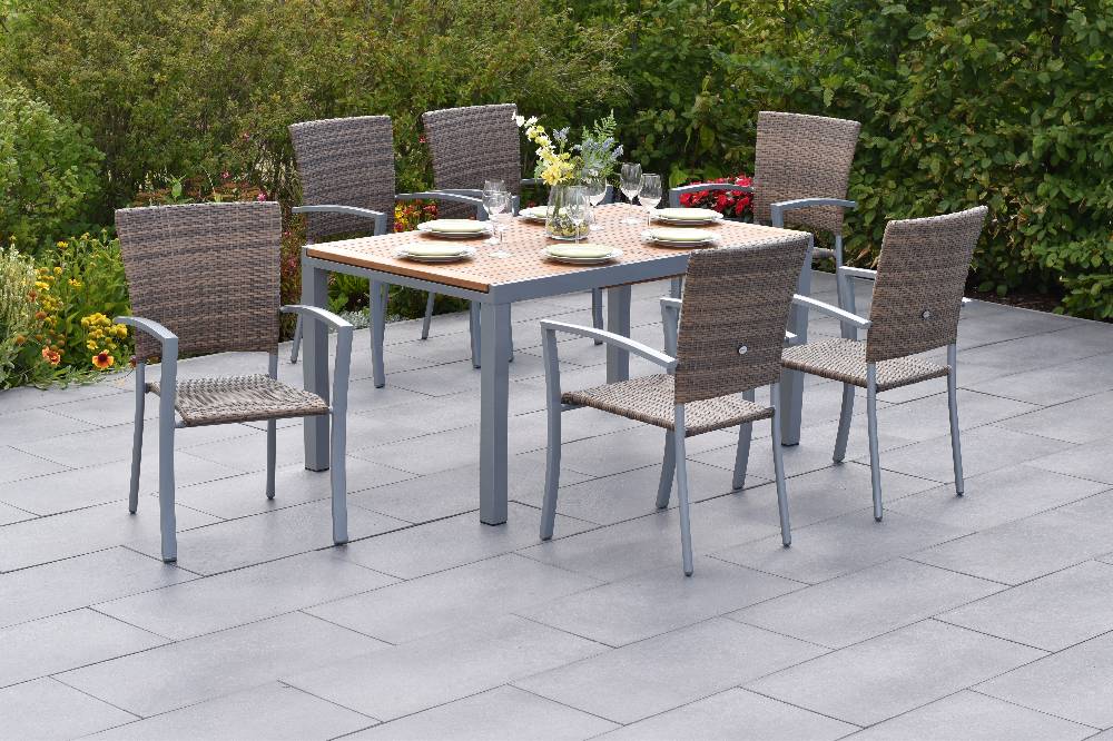 Merxx Savona Set 7tlg. mit Ausziehtisch 150/200 x 90 cm