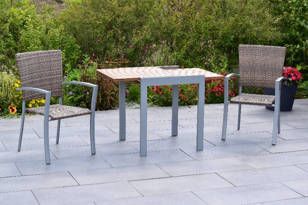 Merxx Savona Set 3tlg. mit Balkon-Ausziehtisch 65/130 x 65 cm Flash Sale
