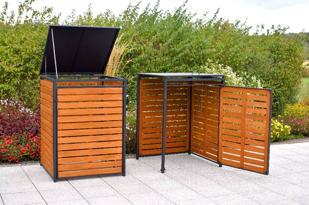 Merxx Set Mülltonnenabdeckung Basis + Anbau klein Neuheiten