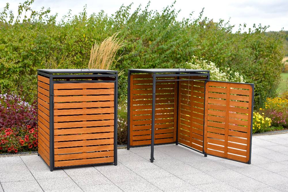 Merxx Set Mülltonnenabdeckung Basis + Anbau klein Neuheiten