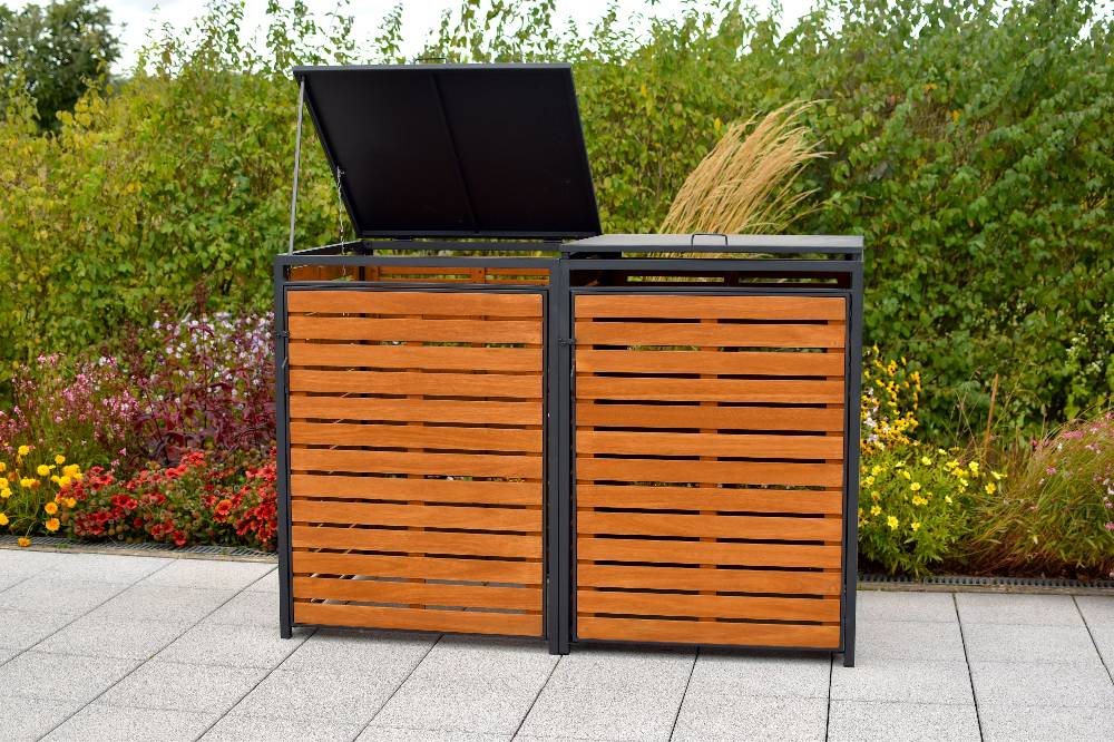 Merxx Set Mülltonnenabdeckung Basis + Anbau klein Neuheiten