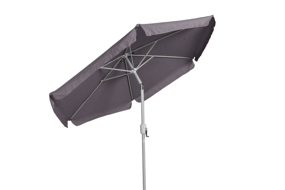 Merxx Schirm Ø 270 cm 38 mm Rohr grau Kostenloser Versand international