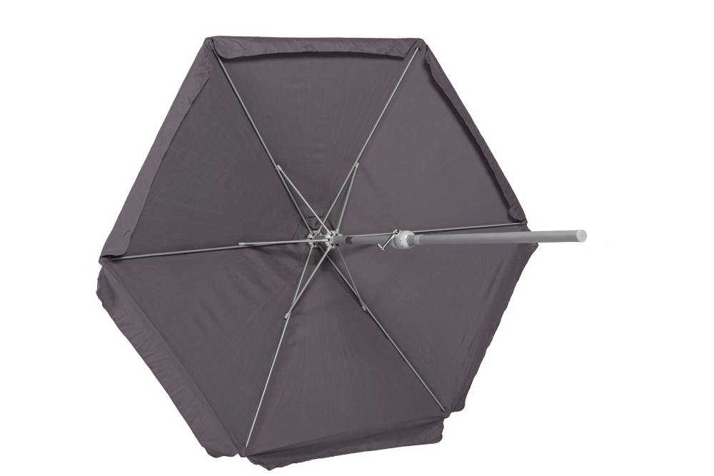 Merxx Schirm Ø 270 cm 38 mm Rohr grau Kostenloser Versand international