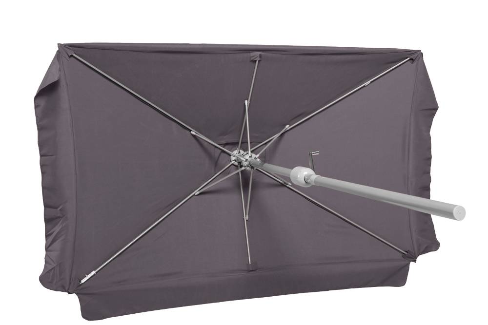 Merxx Schirm 120 x 190 cm 38 mm Rohr grau Black Friday Preise