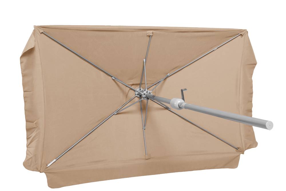 Merxx Schirm 200 x 300 cm 38 mm Rohr beige Outlet