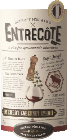 vinello Entrecote Merlot Cabernet Syrah - Les Grands Chais de France Weihnachtsangebot