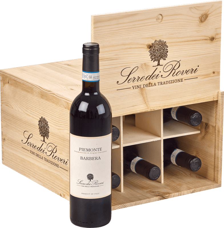 vinello Piemonte Barbera DOC 6 x 0 75l - Serre dei Roveri Nur für heute