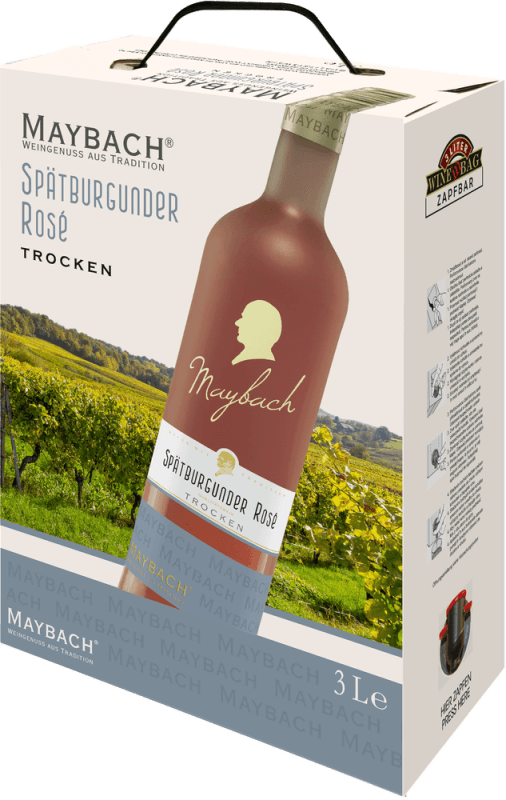 vinello Spätburgunder Rosé trocken 3 0 l Bag in Box - Maybach