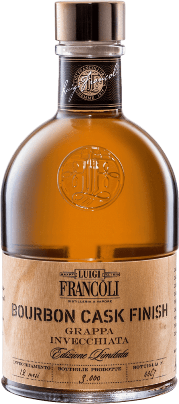 vinello Grappa Bourbon Cask Finish 0 5l - Luigi Francoli Neueste Mode