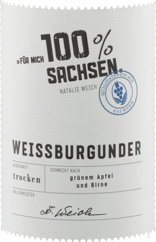vinello Für mich 100% Sachsen Weißburgunder trocken - WG Meissen Zeitlich begrenztes Angebot
