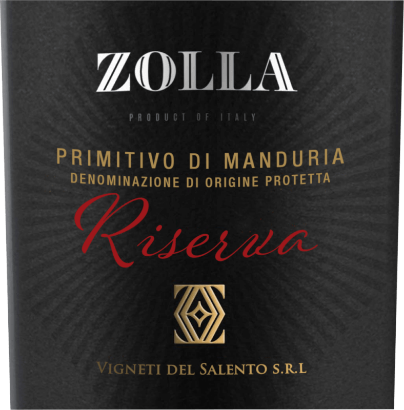 vinello Zolla Riserva Primitivo di Manduria DOP - Farnese Vini Clearance-Verkauf