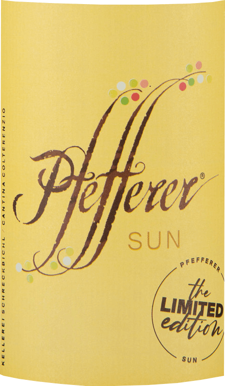 vinello Pfefferer Sun Limited Edition IGT - Kellerei Schreckbichl Kostenloser Versand international