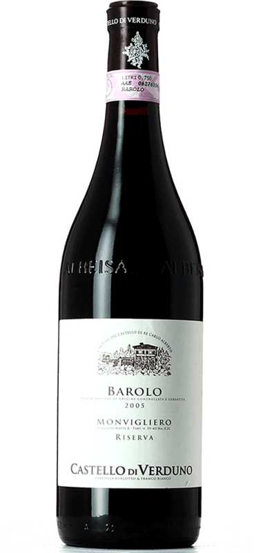 vinello Monvigliero Riserva Barolo DOCG - Castello di Verduno