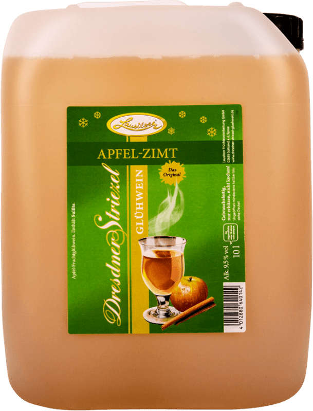 vinello Dresdner Striezel Glühwein Apfel-Zimt 10 l Kanister - Lausitzer