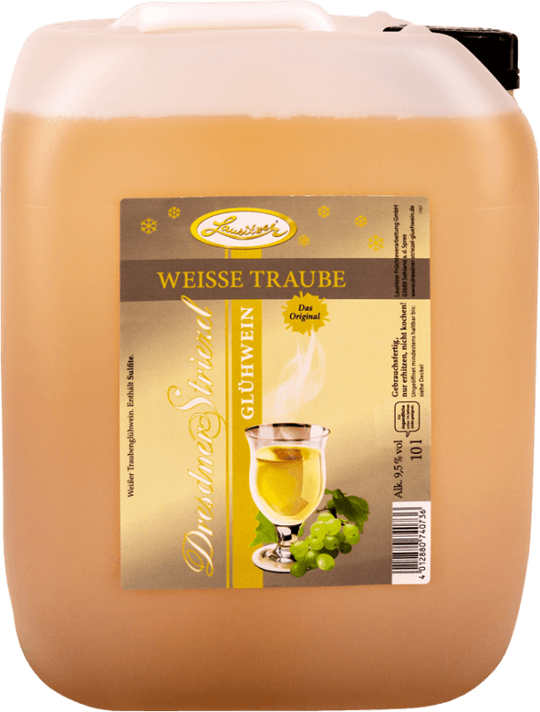 vinello Dresdner Striezel Glühwein weiße Traube 10 l Kanister - Lausitzer