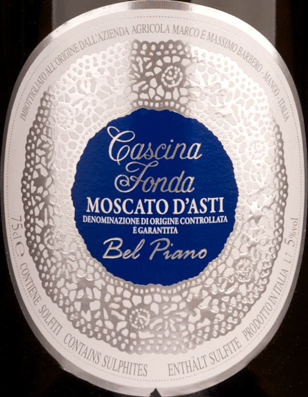 vinello Bel Piano Moscato d'Asti DOCG - Cascina Fonda Weihnachtsangebot