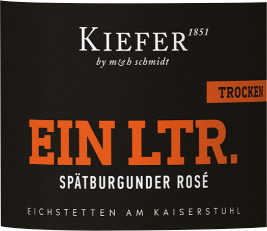 vinello Spätburgunder Rosé trocken 1 0 l - Weingut Kiefer Kostenloser Versand international