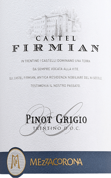 vinello Pinot Grigio Trentino DOC - Castel Firmian Neueste Stile